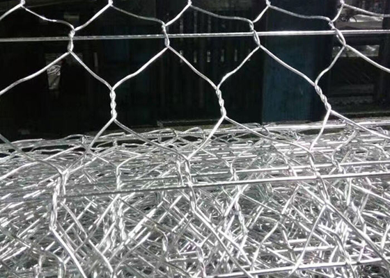2x1x0.5m 2x1x1m PVC 입히는 Gabion 철망사 돌 감금소 녹 저항