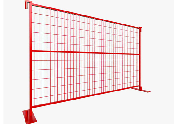 레드 캐나다 임시 울타리 패널 Bunnings 6 × 9.5ft 50x200 PVC 코팅