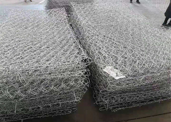 OEM 100×120mm 뜨거운 담궈진 직류 전기를 통한 Gabion 상자 길쌈 메시 Bunnings
