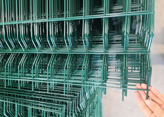 ECO 친절한 PVC 입히는 철망사 담 3D에 의하여 구부려지는 보안에 의하여 용접되는 담