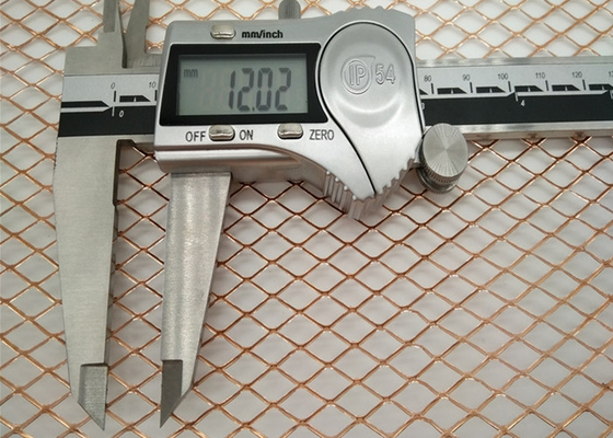 1.8mm Dia ISO 9001 확장된 금속 와이어 메쉬 EMI 보호 구리 메쉬 시트
