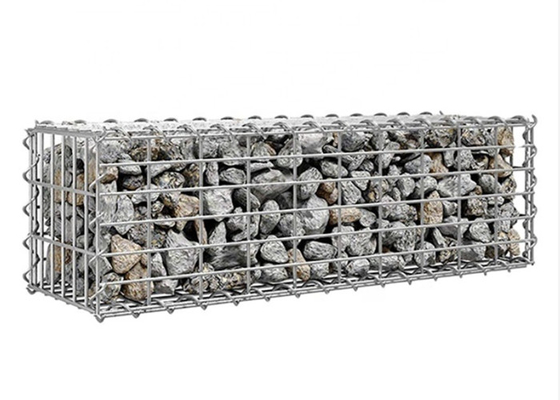 Gabion 바구니 1x1x0.5m 5x10cm를 위한 95% Zic에 의하여 용접되는 끈으로 묶는 철사