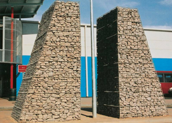 50x50mm 뜨거운 담궈진 직류 전기를 통한 용접된 Gabion 메시 바구니 장식적인 3.8mm