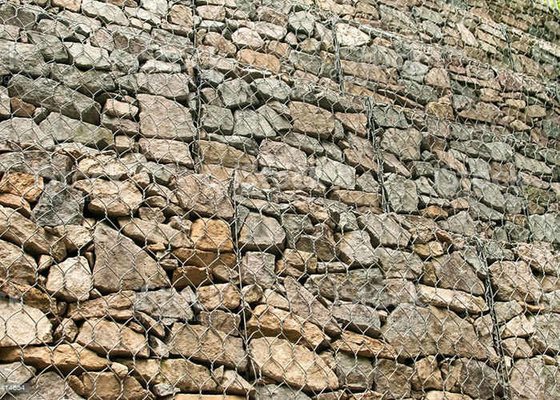 사면 보호를 위한 6x8cm 뜨거운 담궈진 직류 전기를 통한 Gabion 상자 반대로 부식