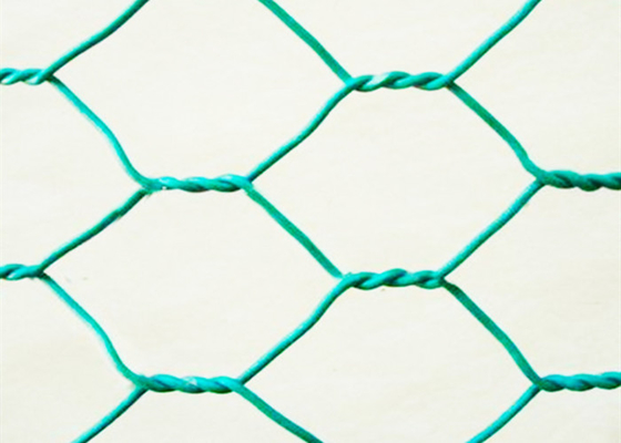 2x1x0.5m 뜨거운 담궈진 직류 전기를 통한 PVC 입히는 Gabion 상자 녹색 홍수 통제