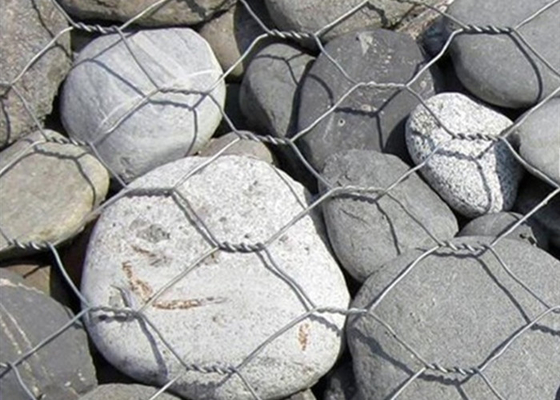 바위 옹벽을 위한 4.5mm 3x1x1m 직류 전기를 통한 Gabion 상자 육 철사 감금소