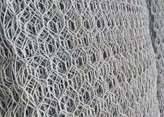 2x1x1m 육에 의하여 용접되는 직류 전기를 통한 Gabion 상자 알루미늄에 의하여 입히는 2.2mm 동점 철사