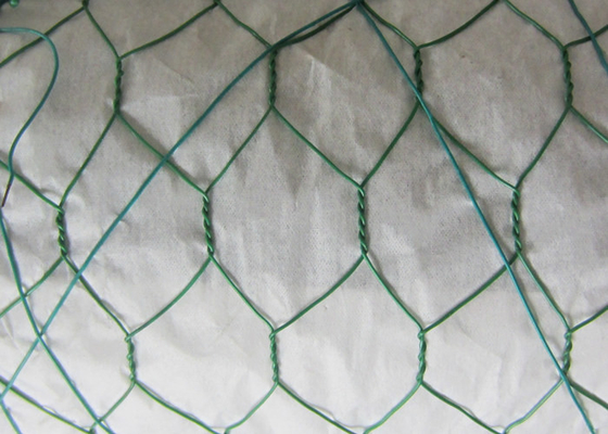 36 인치 녹색 PVC 입히는 닭 철망사 3/8&quot; 가금류 담을 위한 1.6mm Dia