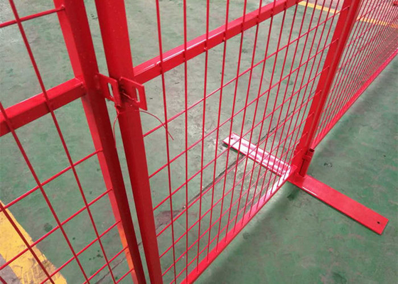 레드 캐나다 임시 울타리 패널 Bunnings 6 × 9.5ft 50x200 PVC 코팅