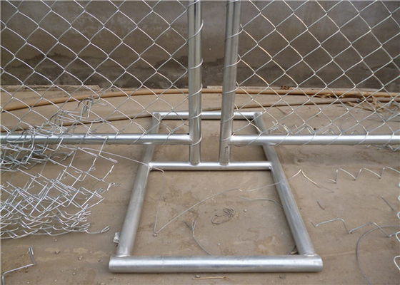 뜨거운 담궈진 직류 전기를 통한 체인 연결 임시 건축 담 패널 14ft 50×50mm