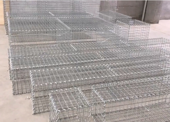 녹색 Pvc 파우더는 보호한 용접된 개비온 바구니 부식 방지 방파제를 코팅했습니다